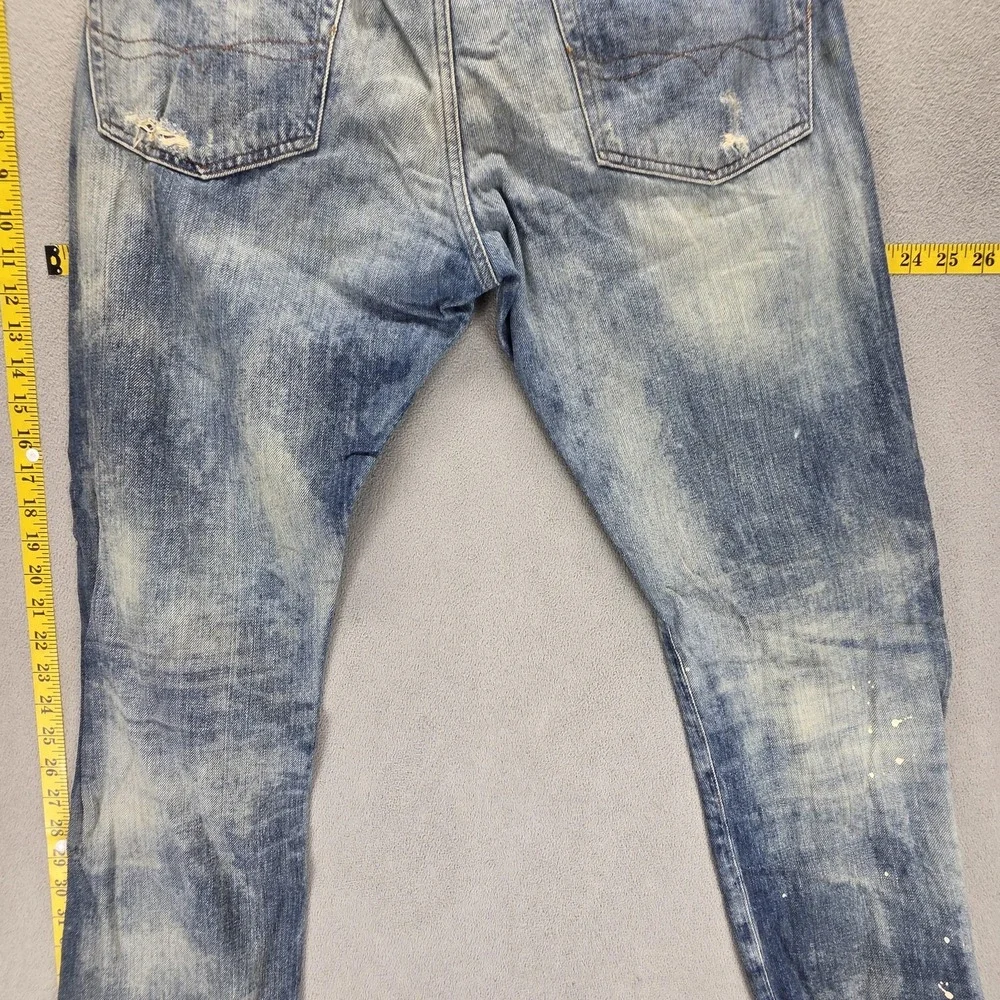Polo Ralph Lauren Jeans Mens 32x32 Blue Selvedge Slim Straight Zip Fly